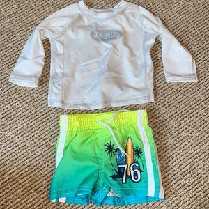 NWOT Koala Baby rash guard and swim trucks